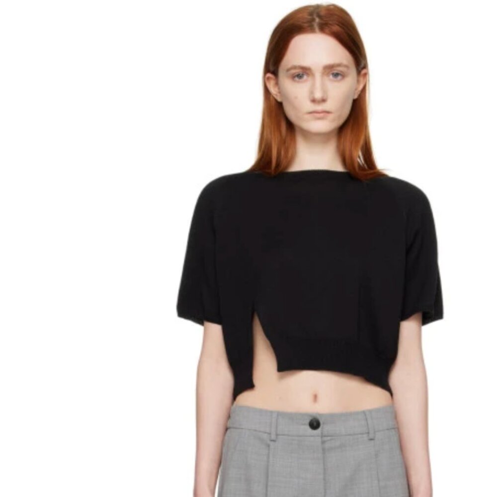 Cordera Black Silk Cotton T shirt